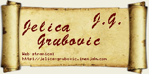 Jelica Grubović vizit kartica